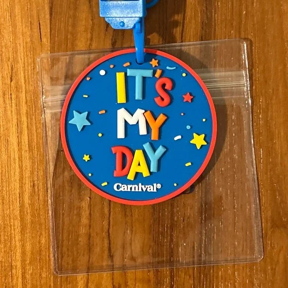 Carnival Cruise Happy Birthday Cruise Lanyard and Medal Medallion - Picture 2 of 5